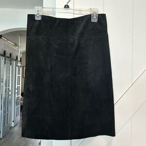 Guess black suede pencil skirt
